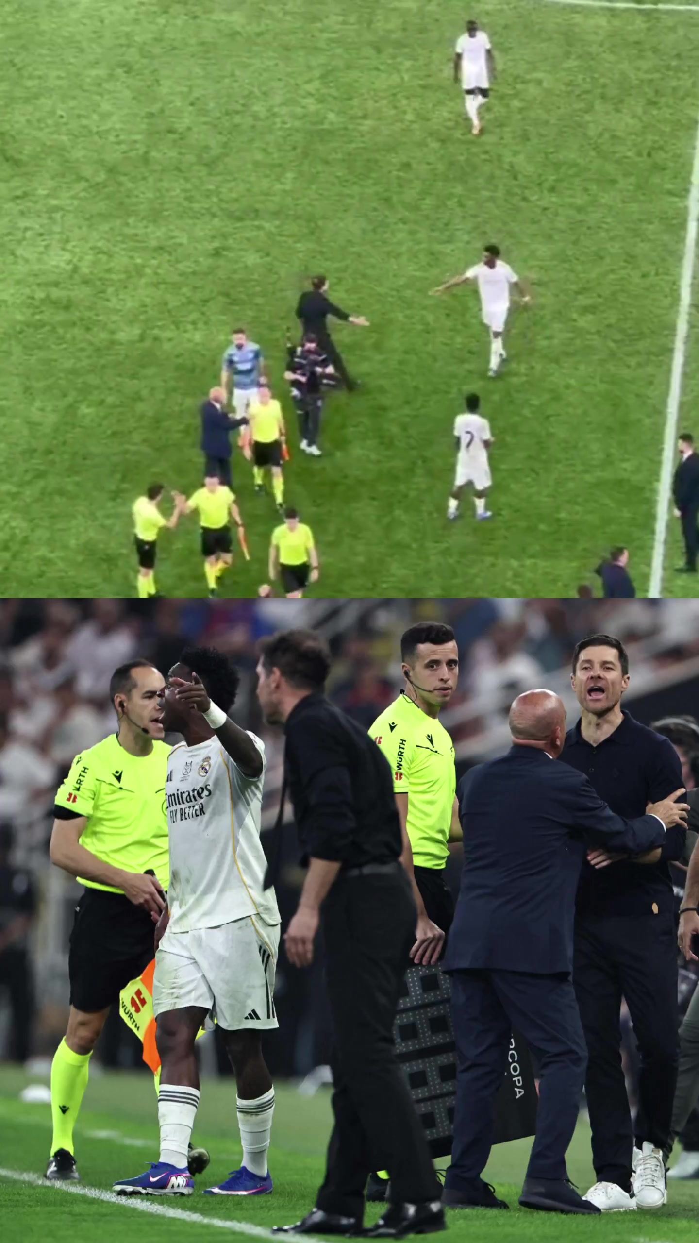 結(jié)束別走！馬卡：維尼修斯西蒙尼約定終場后算賬，二人火藥味十足